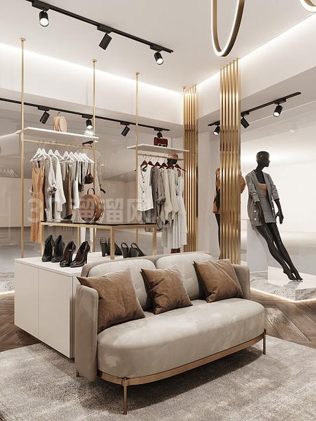 现代服装店设计效果图